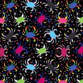 Pride Crabs - Black Background