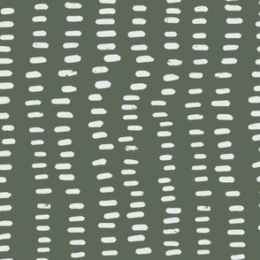 Boho pattern, dusty green, simple print