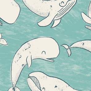 Jumbo // Frolicking Whales // Sea Glass 