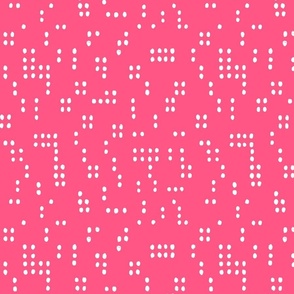 Hand drawn geometric pattern, pink print
