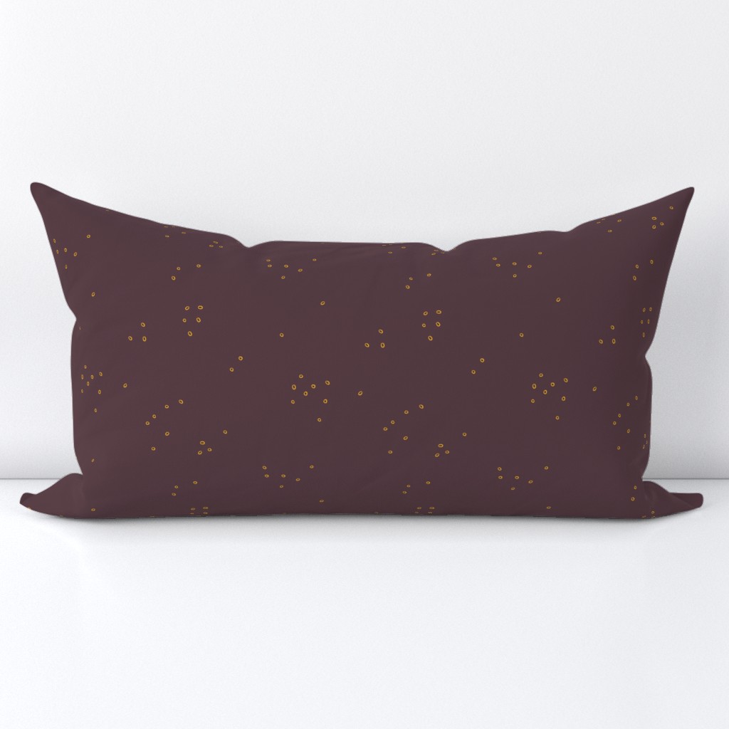 Small Playful Sparkling Dots in Plum - Large