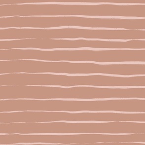 Hand drawn stripes, nude rose colors