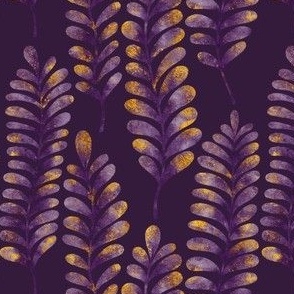 Metallic Ferns Purple