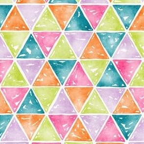 Watercolour Triangles Tile 2