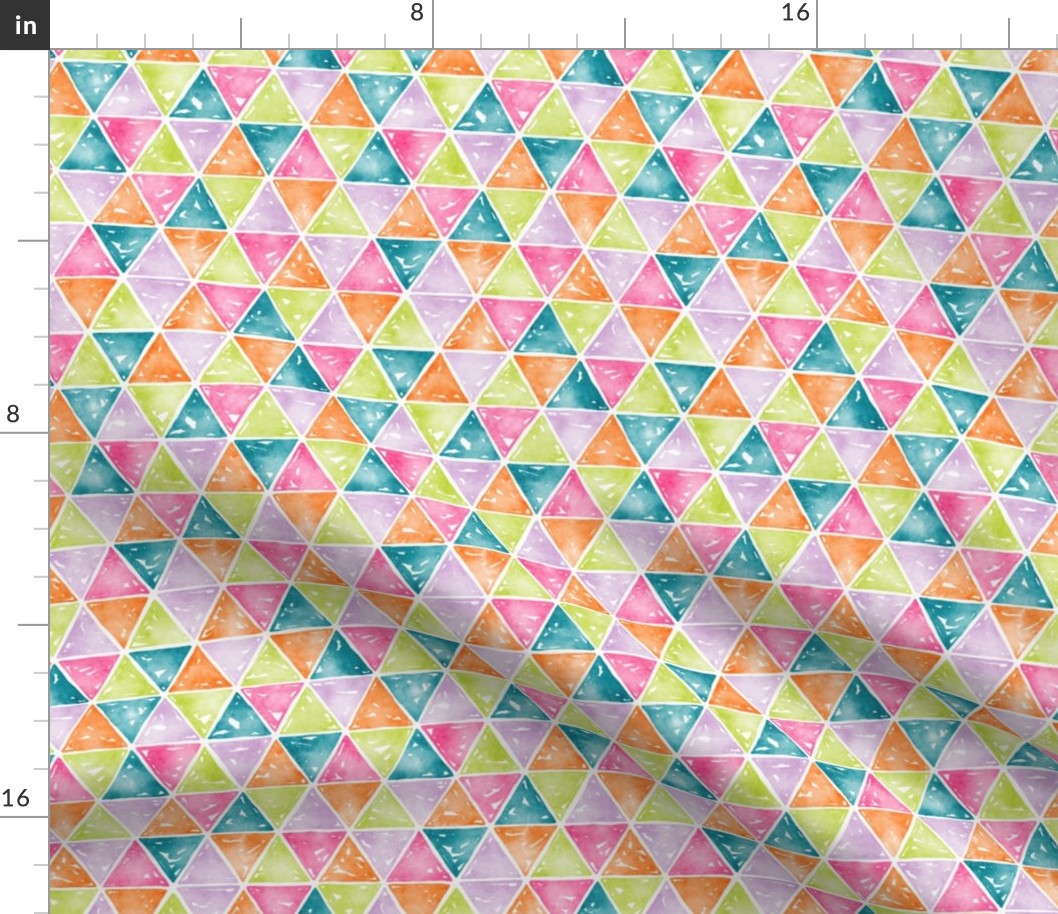 Watercolour Triangles Tile 2