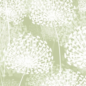 Dandelions light military green