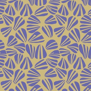 Sea Shells Very Peri collection Purple on Gold