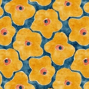 Abstract Poppy Pattern