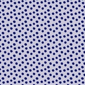 Polka dots purple and blue small scale