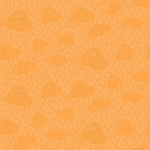 Whatever the Weather - SMALL (Quilting & Crafting) -  Mono Light ORANGE