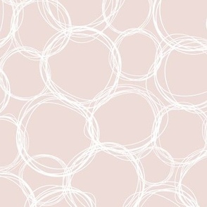 Circles pattern, abstract, soft color