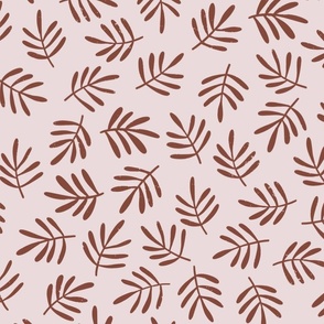 Leafy print, simple botanical pattern