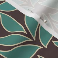 Leaf Texture Fabric new crop bluegreen minagreen brown 1b medium