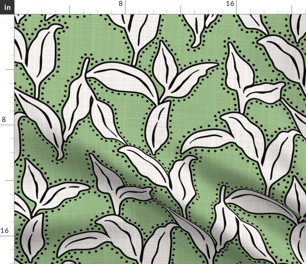 Batik Leaves - Arcadian Green