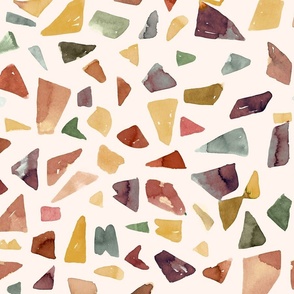 Terrazzo Watercolor Ecru