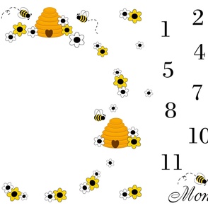 Bumble Bee Milestone Monthly Blanket