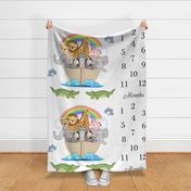 Noahs Ark Blanket Milestone Monthly