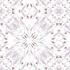 Willow Wisp - abstract geometric - muted lilac and  redwood