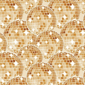 Sparkling Disco Balls - 12" large - gold