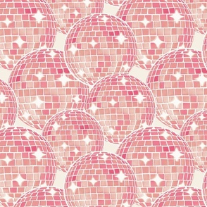 Sparkling Disco Balls - 12" large - blush pink