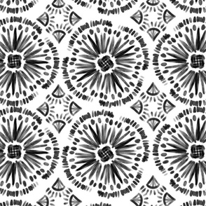 Black Ink on White Pattern 1 DH