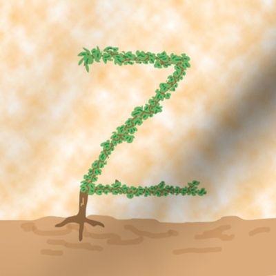 Topiary Alphabet Z