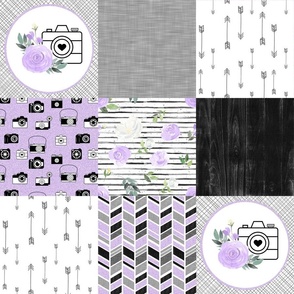 Photography//Purple - Wholecloth Cheater Quilt