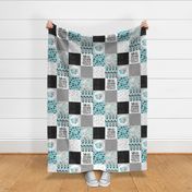 Photography//Turquoise - Wholecloth Cheater Quilt