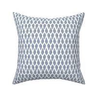 small checkered seashells - slate blue white