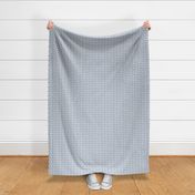 small checkered seashells - slate blue white