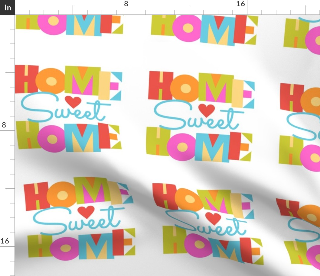 PhotoTile -Home Sweet Home -8 x 8 Test Swatch