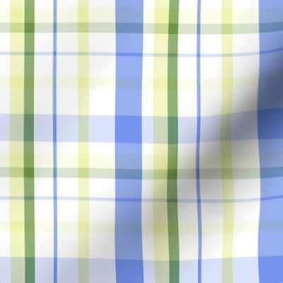 Lilac Blue Green Buttercup Plaid