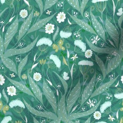 magical mint green garden by rysunki_malunki
