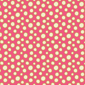 Pink and Green Polka Dots-Small