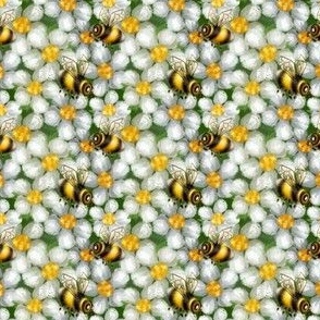 bee and daisies