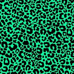Leopard print mint MEDIUM