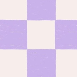 Painterly Lilac Check