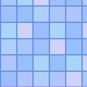 Blue mosaic tiles medium scale 