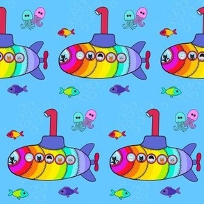 Kitty rainbow submarine adventure 