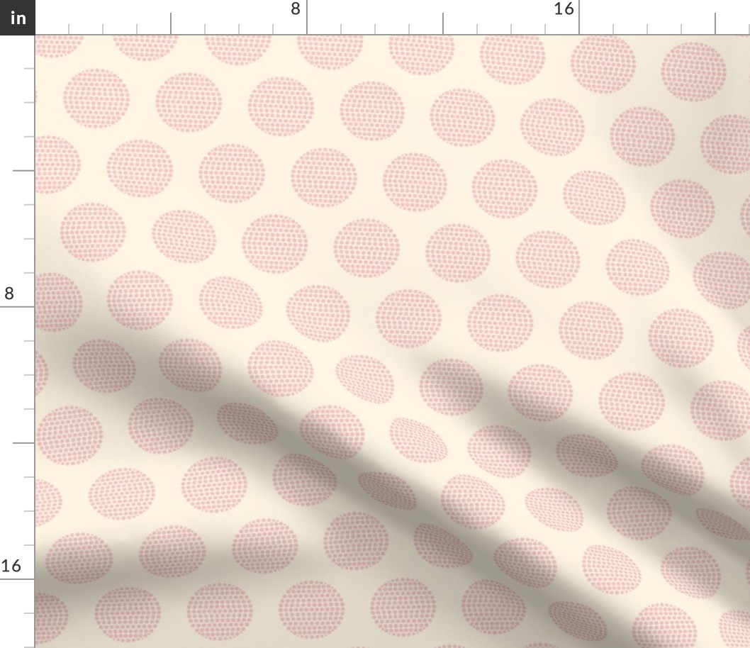 Pink Circles {Ivory}