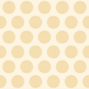 Lemon Yellow Polka Dot Fabric, Wallpaper and Home Decor