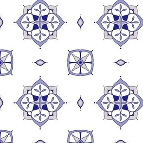Mandala Azulejo Flower