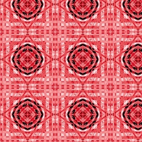 tile weave stretch - red