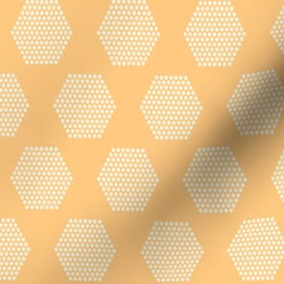 Ivory Hexagons {Yellow}