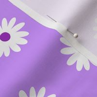 Purple simple white daisies (small version)