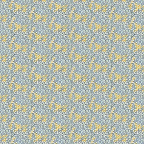 meadow blue yellow extra small scale