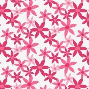 star flowers pink medium scale