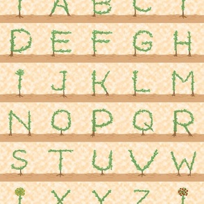 Topiary Alphabet Vertical