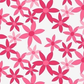 star flowers pink large scale