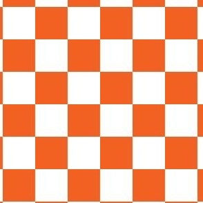 Checkered Orange and White, Check Pattern Checkered Pattern, Retro Squares
